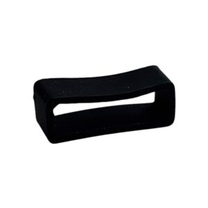 Черен силиконов предпазител за каишка за часовник, 22мм