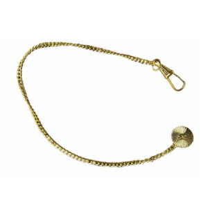 Златно платиран мъниче за часовник с верижка, 23 см, 2,9 мм