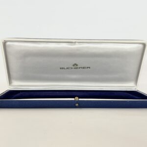 Препродаден кутия за мъжки часовници Bucherer, синя, 1960-те