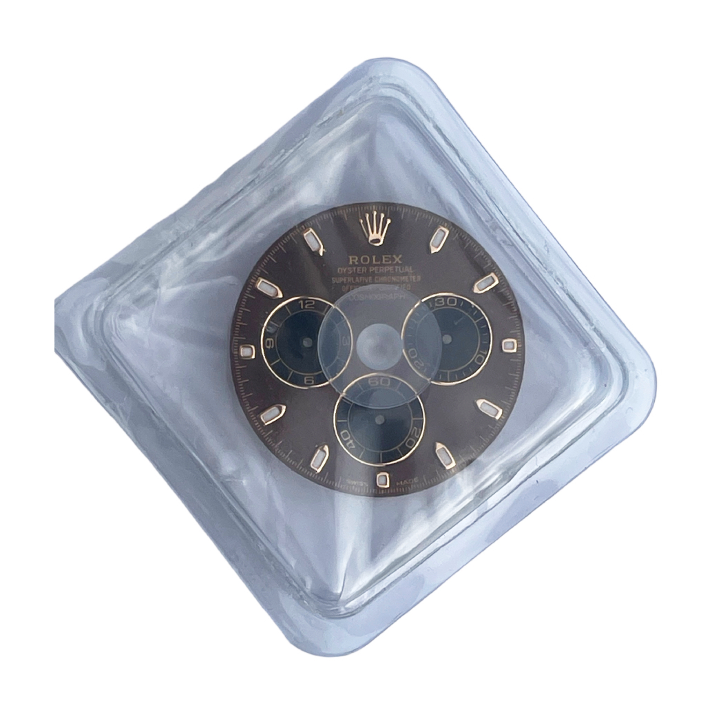 Нов Цокъл с Кафява Тапа за Rolex Daytona 116515 и 116505