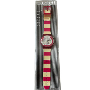 Нова Swatch Navy Berry SCR100 хронограф часовник от 90-те години