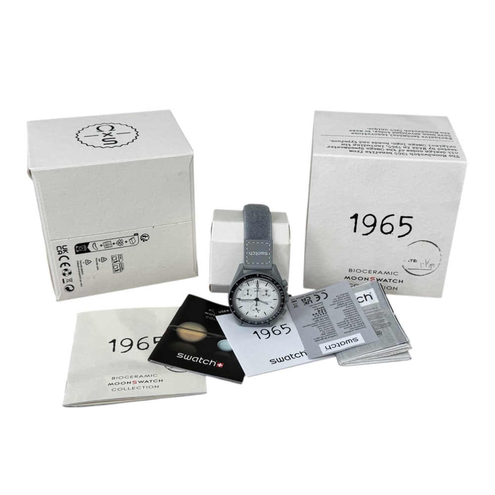 Нова SWATCH Omega 1965 Speedmaster MoonsWatch NASA часовник, 2025 - Image 2