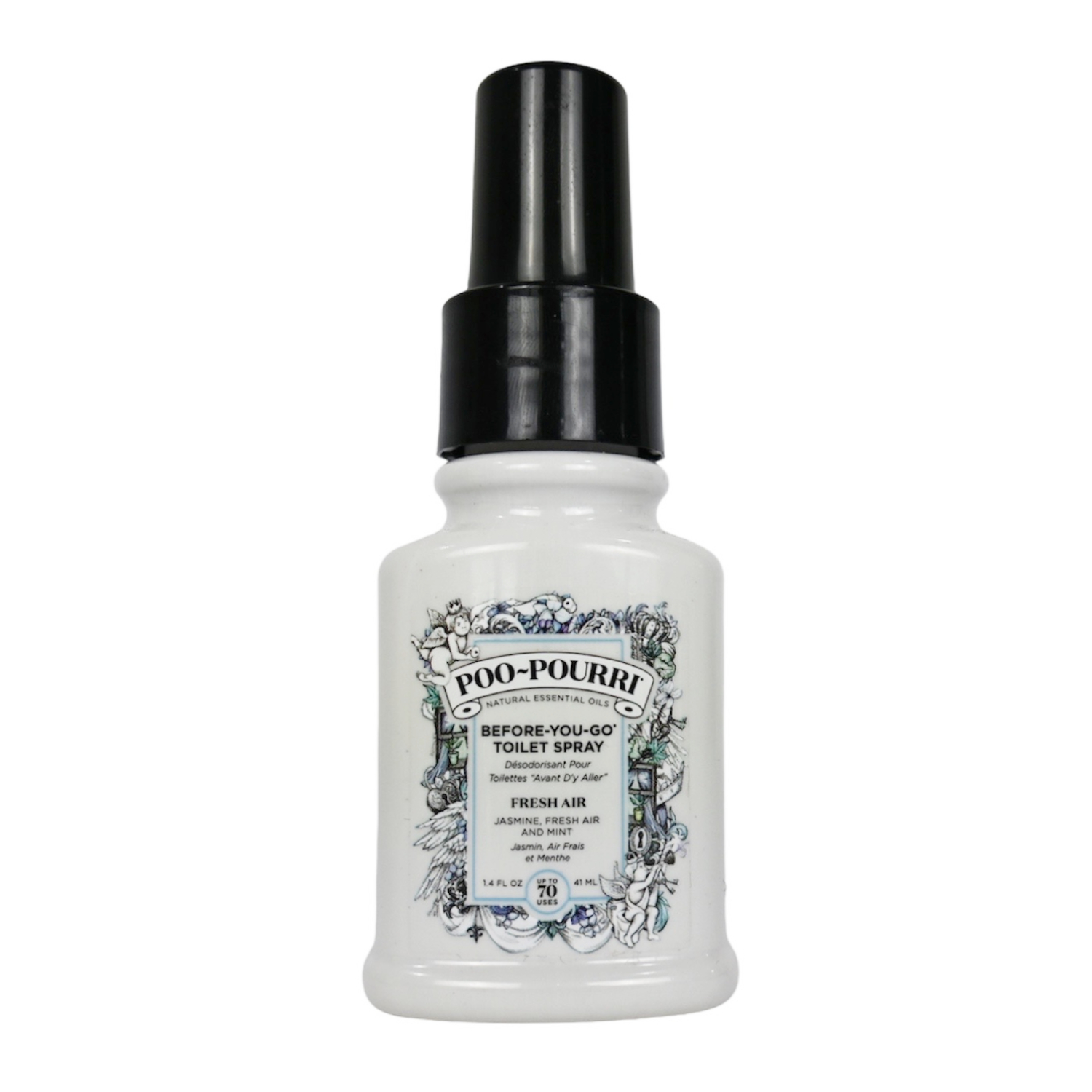 Poo-Pourri Тоалетна Спрей, Fresh Air, Натурален Въздушен Освежител, Премахващ Миризми, Съдържащ Етерични Масла, Спрей за Баня, 4.5 мл