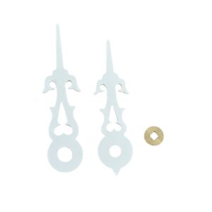 Комплект Ръце за Кукуви Часовници – 33 мм, Бял, с Медни Лагери