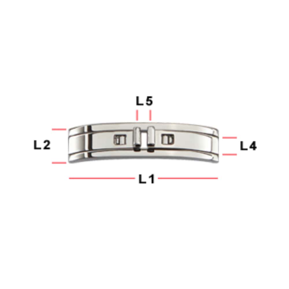 Бузале за часовник с бутален механизъм, неръждаема стомана 16мм - Image 4