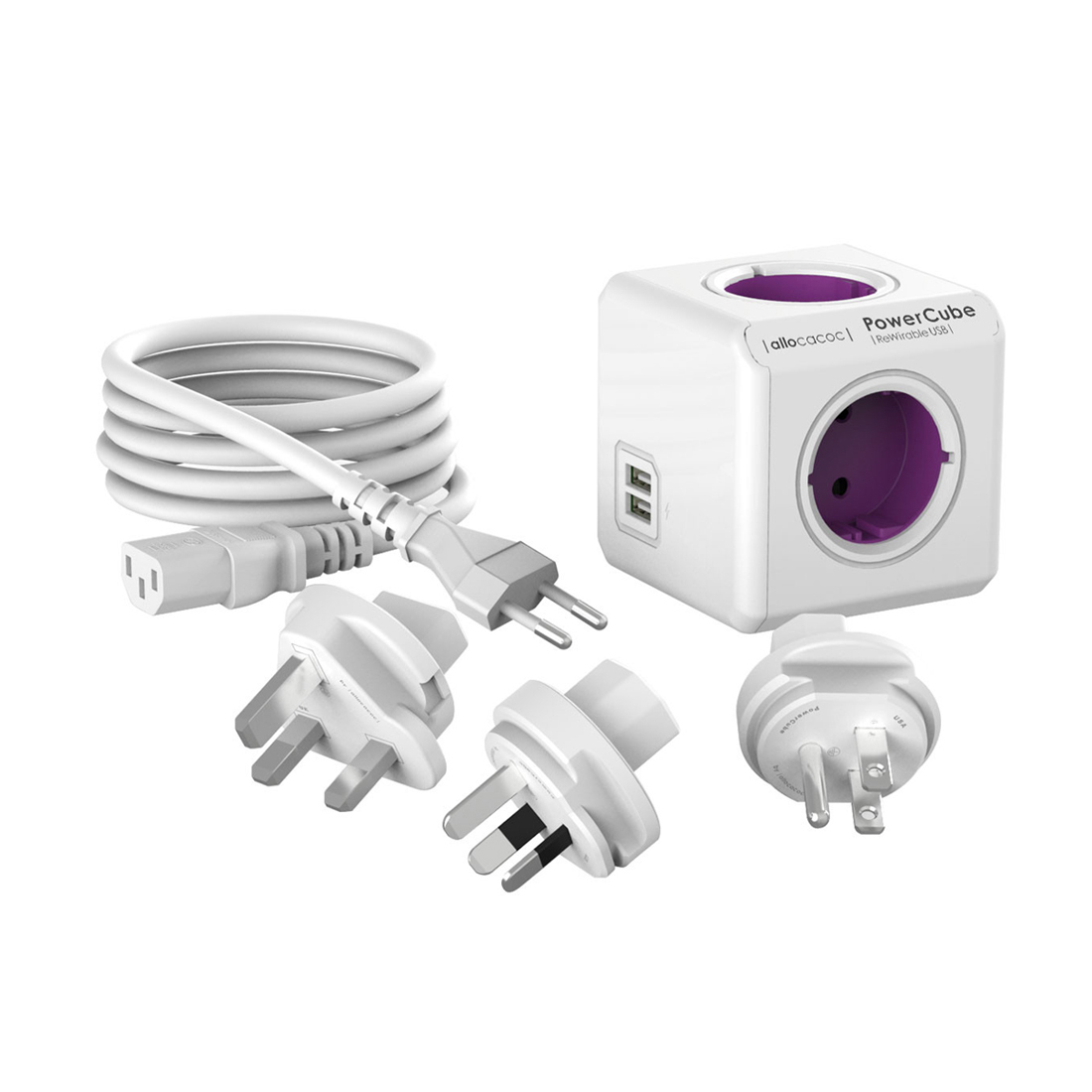 PowerCube ReWirable с 2 USB порта и 4 контакта