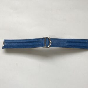 Синя кожена каишка с закопчалка 18 мм Cartier