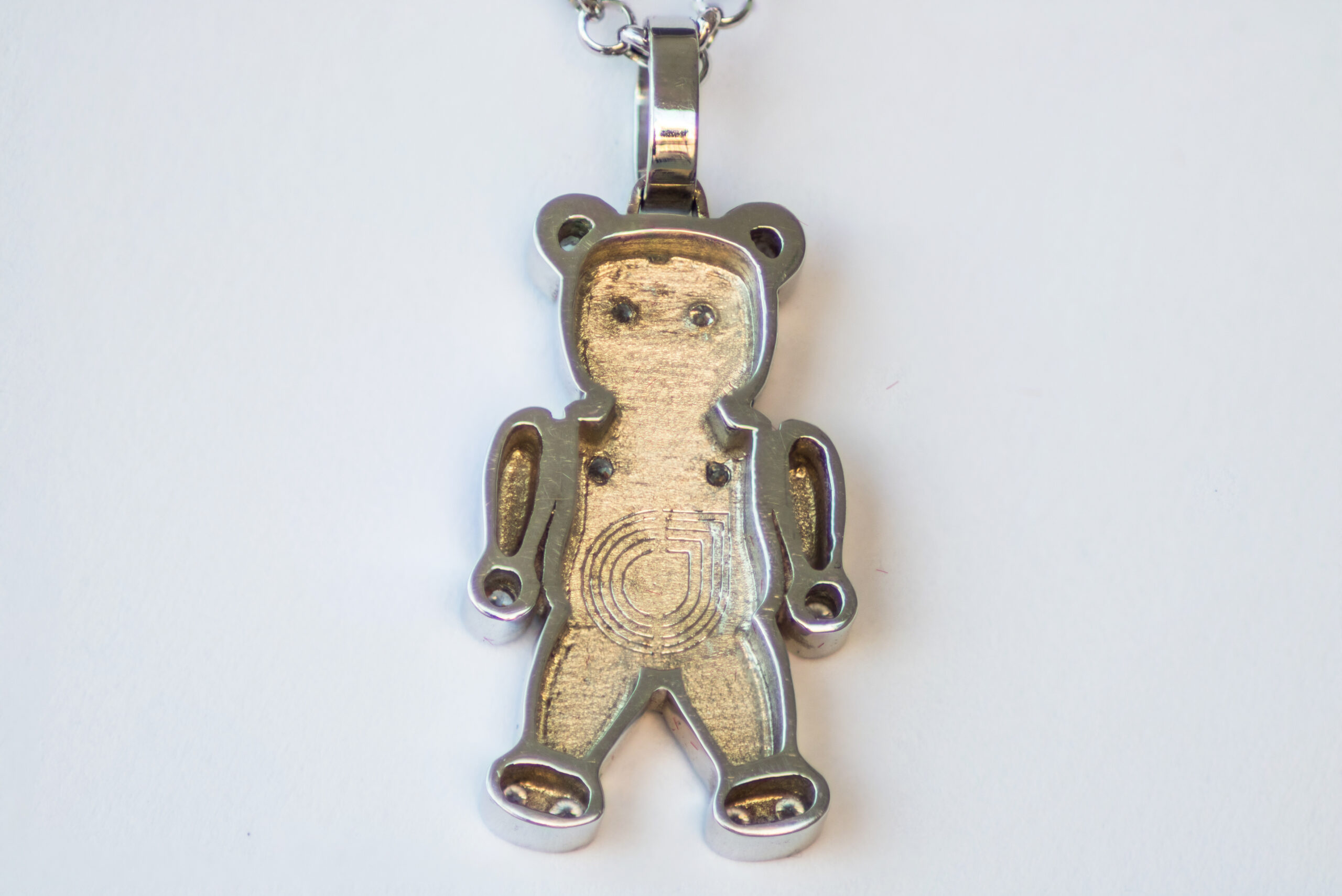 Обеци с медвежета от 14k бяло злато Charme - Image 7