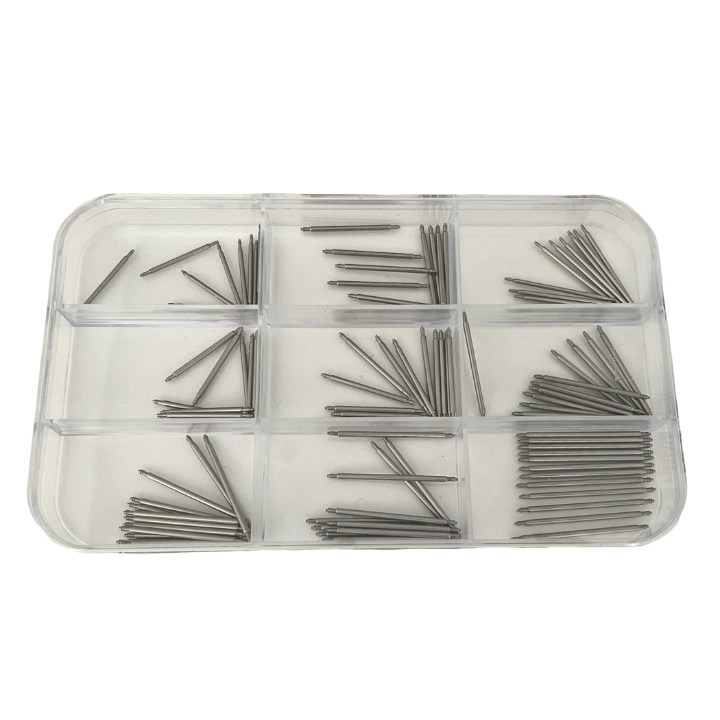 Асортимент от пружинни щифтове Buzzufy, неръждаема стомана, Ø 1,5 и 1,8 мм, 108 броя