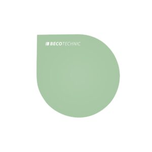 Антистатичен работен мат Beco, мек, капковиден, 165 x 165 мм, зелен