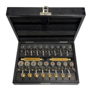 Комплект Bergeon 5356 за навиване на пружини - 34 части