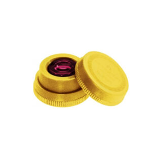 Жълта маслена чаша Bergeon 6885-J с червено стъкло