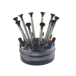 Комплект отвертки Bergeon 7965-S10 с ръкохватка и стойка