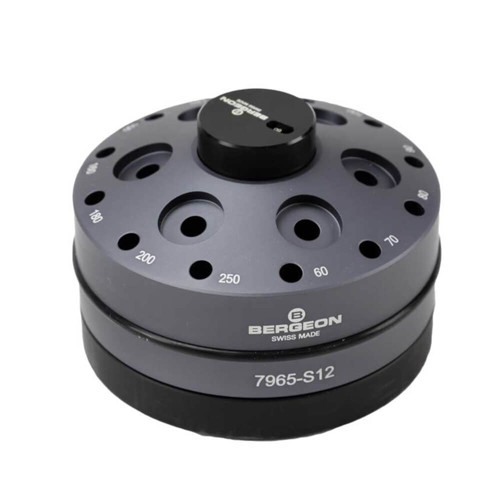 Комплект отвертки Bergeon 7965-S12 с 12 специални профила и въртяща се стойка - Image 2