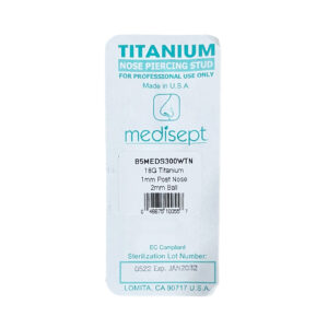 Титанови пирсинг обеци за нос Bonflair Silence