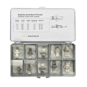 Комплект от 10 стоманени закопчалки тип пеперуда Boley