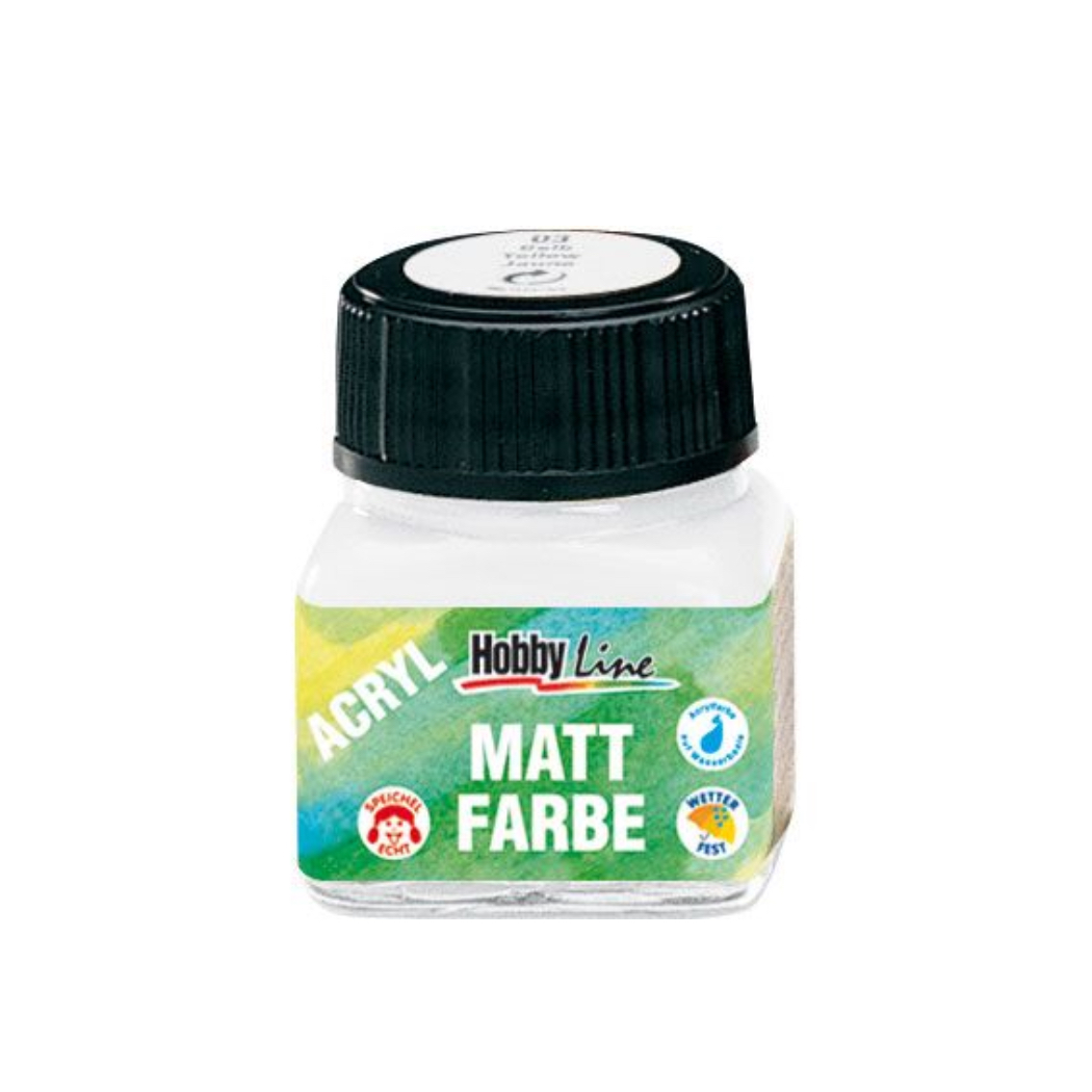 Бяла акрилна боя за часовникови стрелки 30 мл Buzzufy