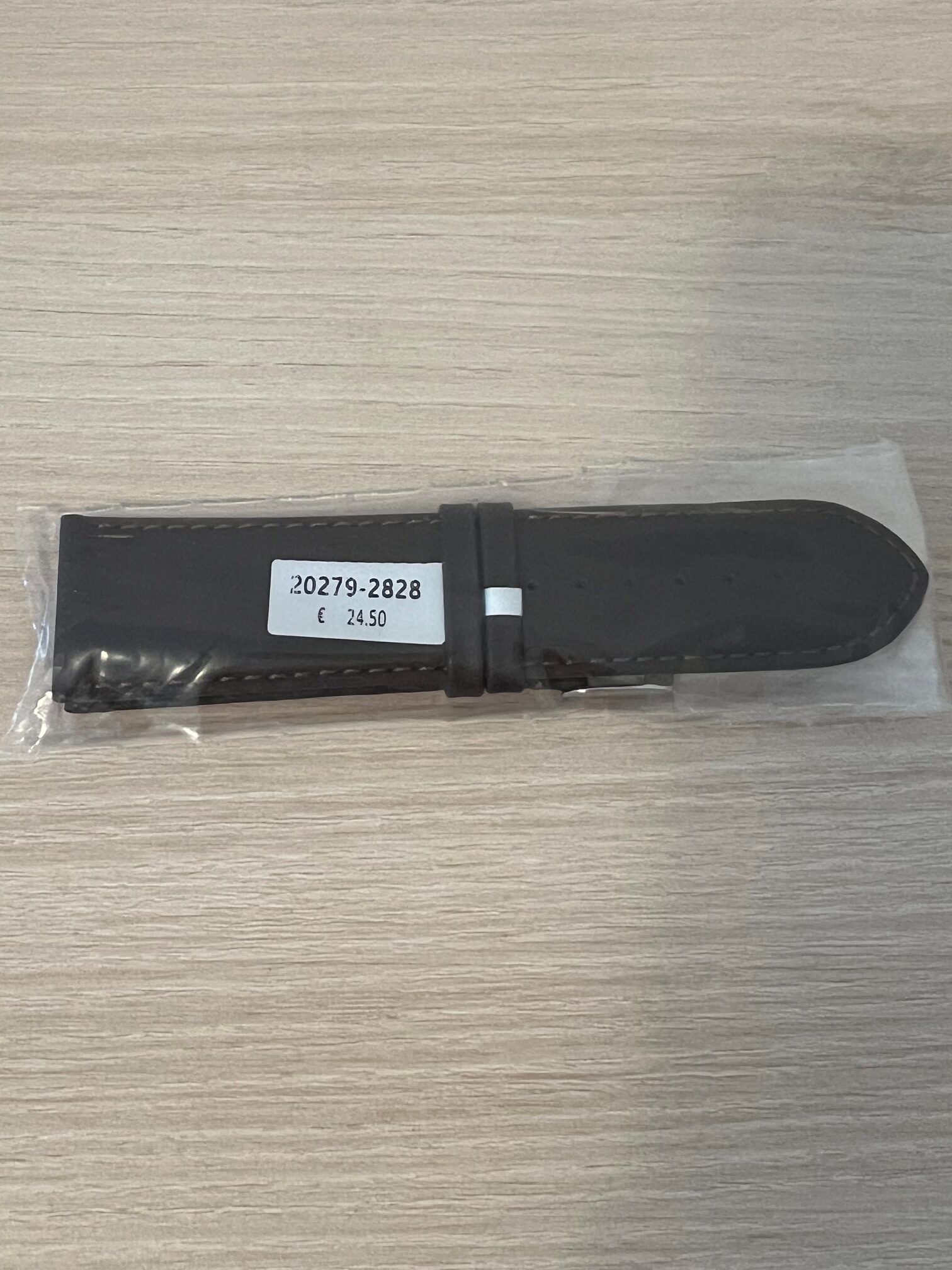 Кожена каишка Polo Soft 28 мм – Тъмно кафява, Гладка, С Шевове - Image 2