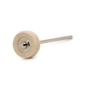 Мек бял колелце за полиране от вълнена филц, Ø 21 мм, Buzzufy