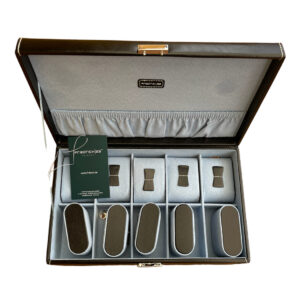 Кожена кутия за часовници Friedrich 23 черна за 10 часовника