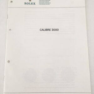 Технически каталог на Rolex кал. 3000