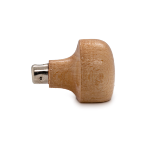 Дървена дръжка за гравьор Buzzufy, лаковa, гъбовидна, Ø 34 мм