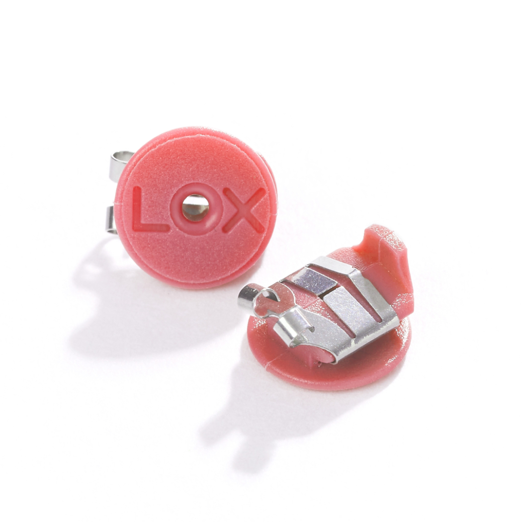 LOX розови заключващи задни части за обеци - Image 2