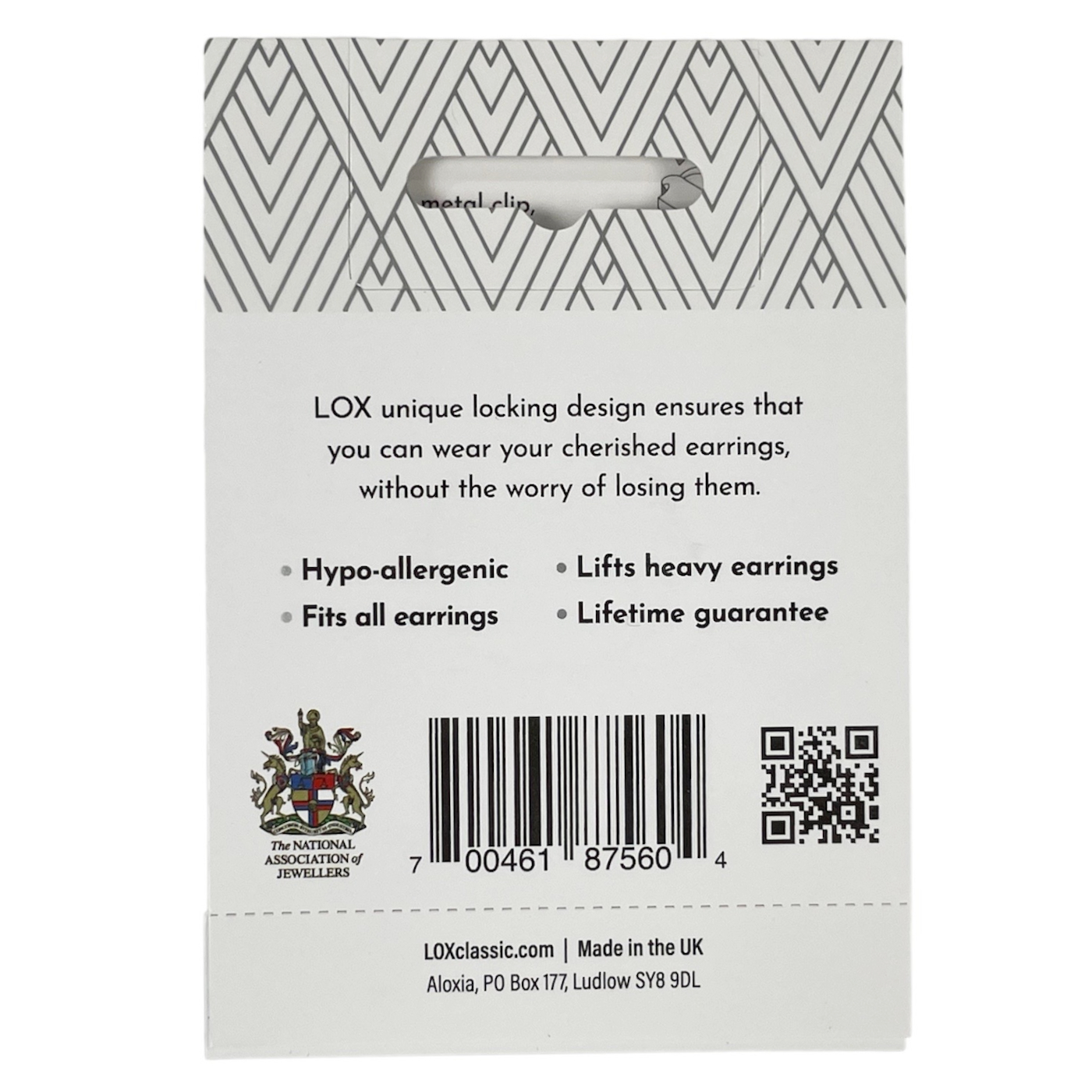 LOX класически заключващи задни части за обеци сребрист цвят - Image 2