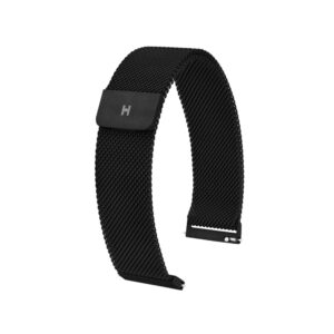 Черна Milanese каишка за смарт и класически часовници 22 мм - Hirsch