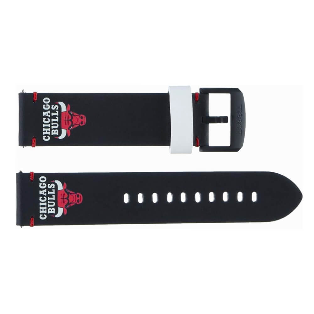 Кожена каишка Chicago Bulls за часовник Tissot T852047508
