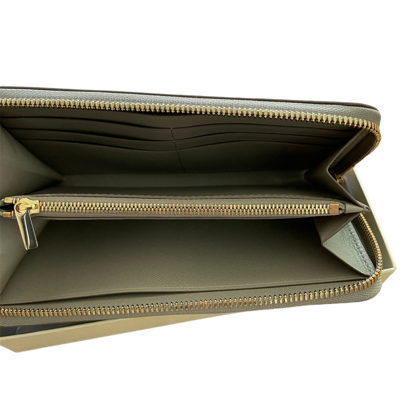 Дамско дълго портмоне от кожа Rolex в сиво - Image 2