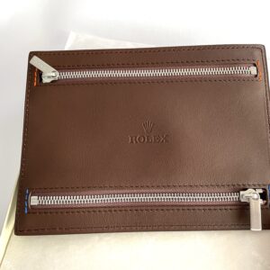 Кожен портфейл Rolex с 4 ципа за множество валути