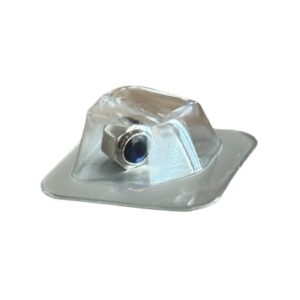 Нов стоманен коронка с син сапфир за Cartier Santos 100 XL Хронограф 2740