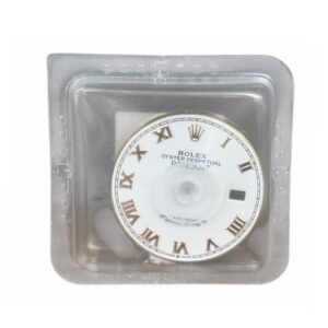 Нов бял римски циферблат за Rolex Datejust 126231 Everose Gold, 36 мм