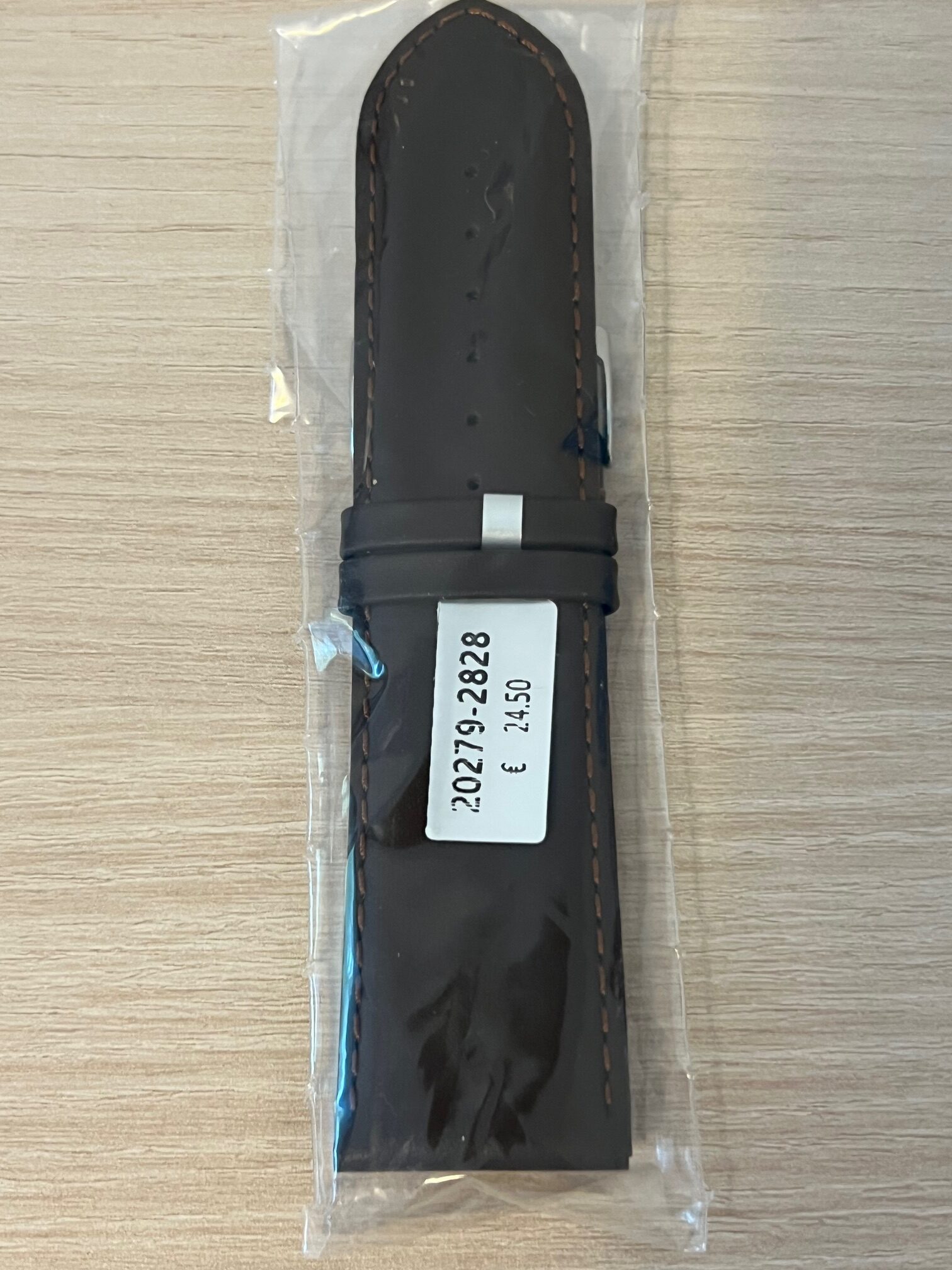 Кожена каишка Polo Soft 28 мм – Тъмно кафява, Гладка, С Шевове - Image 11