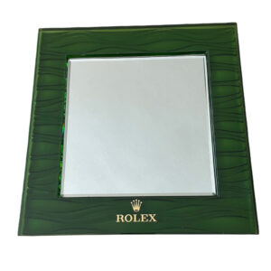 Зелено огледало с кожа Rolex