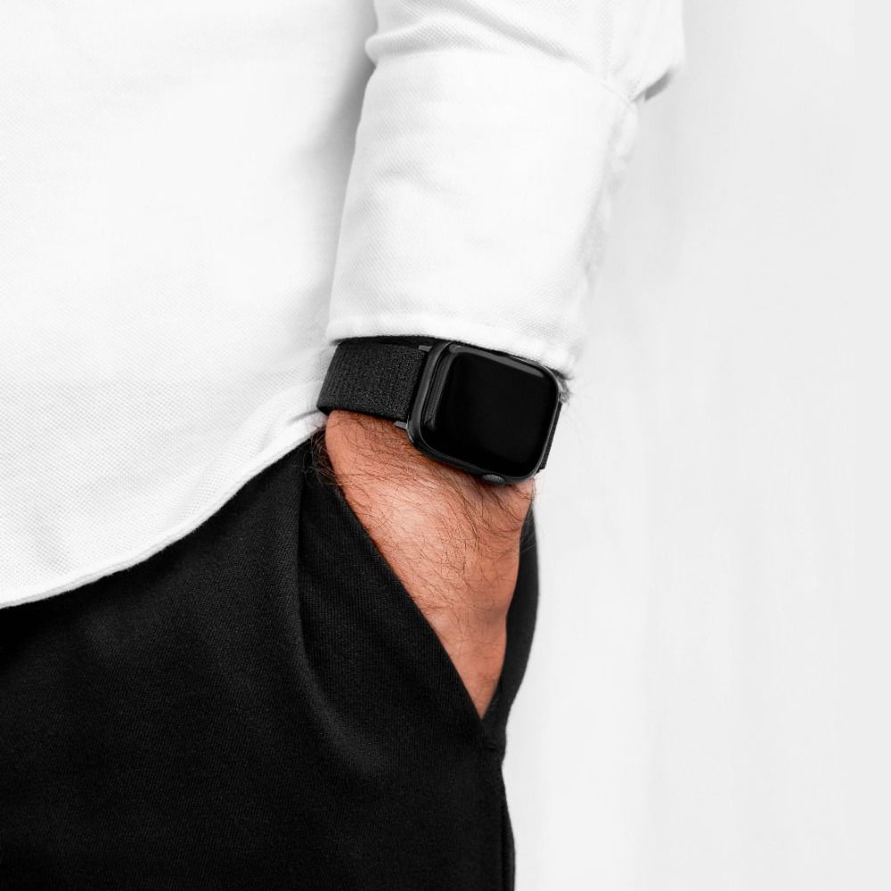 Черен каишка за часовник Hirsch Vocem, 20 мм - Image 3