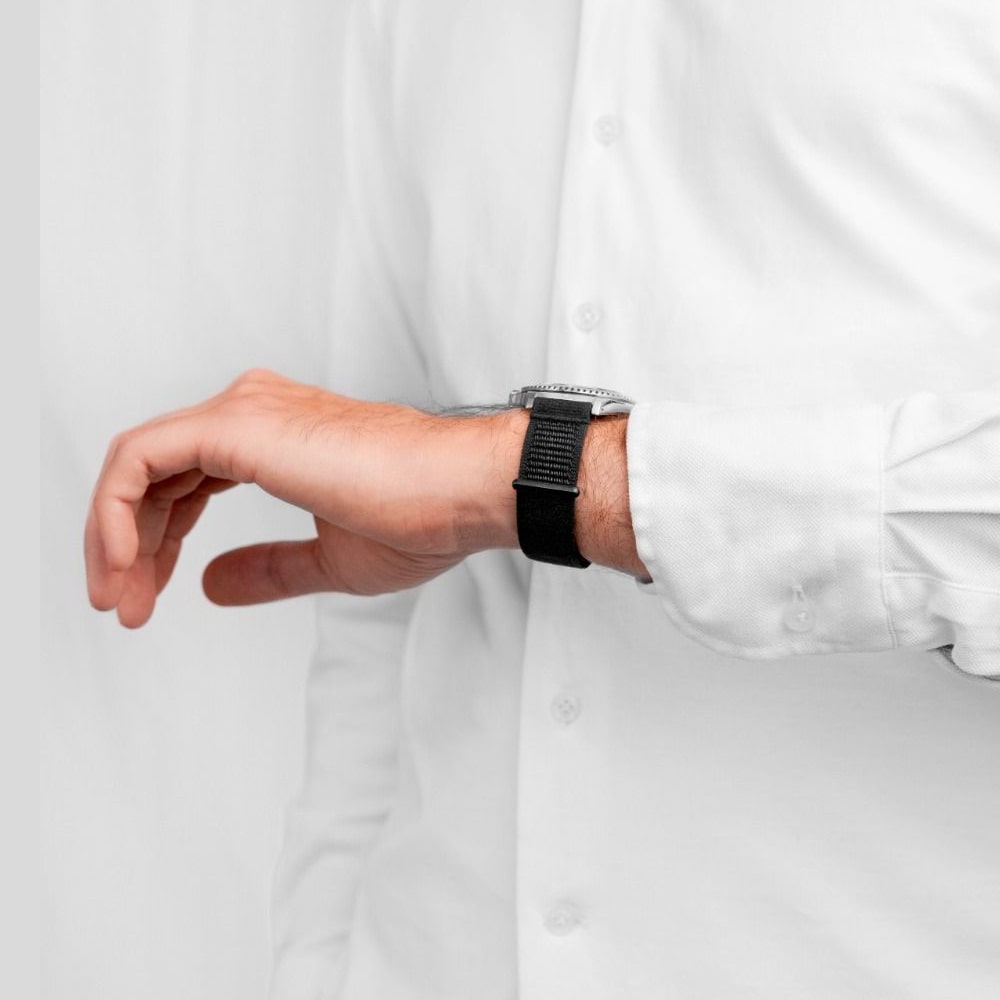 Черен каишка за часовник Hirsch Vocem, 20 мм - Image 5