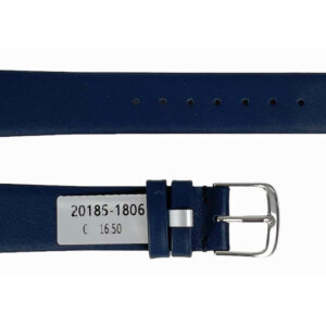 Водоустойчив тъмен син кожен каишка за часовник 18 мм