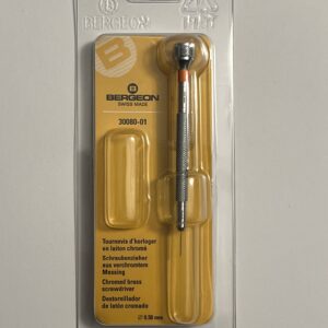 Bergeon 30080-01 Watchmaker Screwdriver 0.50mm Хромирано покритие Швейцарски прецизен инструмент (Оранжев)