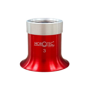 Лупа за очила Horotec MSA 00.031-3 с червен анодизиран алуминий x3.5