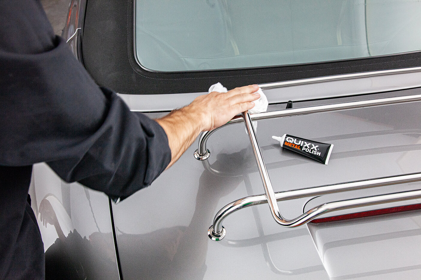 QUIXX Комплект за ремонт на джанти ЧЕРЕН Течен пълнител за алуминий + шкурка за боя, Комплект за възстановяване на метал, ref. 10287 (BLACK) - Image 13