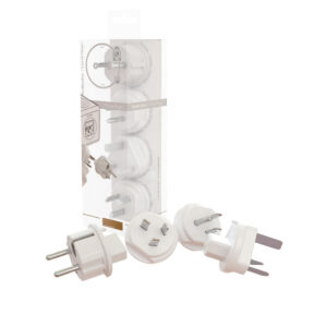 PowerCube ReWirable 4 допълнителни пътуващи щепсела DE/FR/UK/USA/AUS/IT