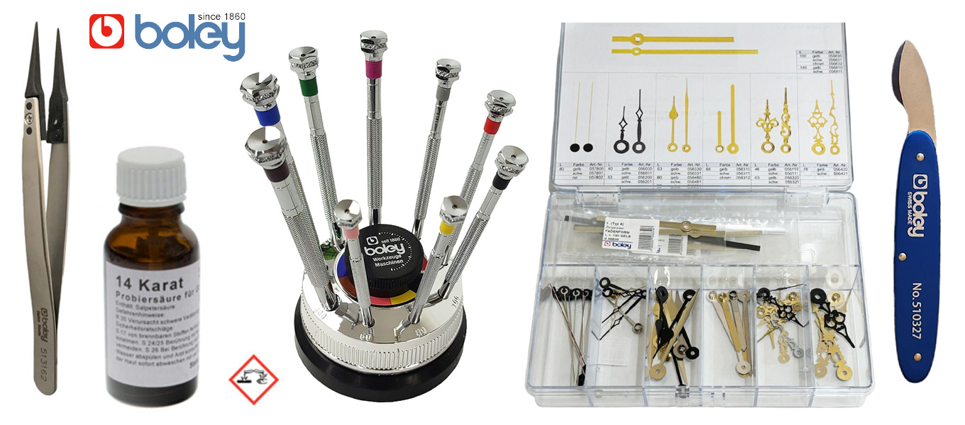 Отвертки и накрайници, Часовникарски инструменти Марка Boley