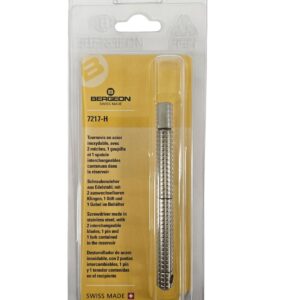 Шайбен отвертка Bergeon 7217-H с 4 сменяеми накрайника от неръждаема стомана