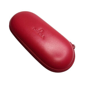 Червена калъфка за часовник Omega с цип и пяна за 1 часовник