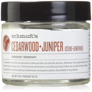 Натурален дезодорант в буркан Schmidt's, Кедър + Мащерка, 56.7 г