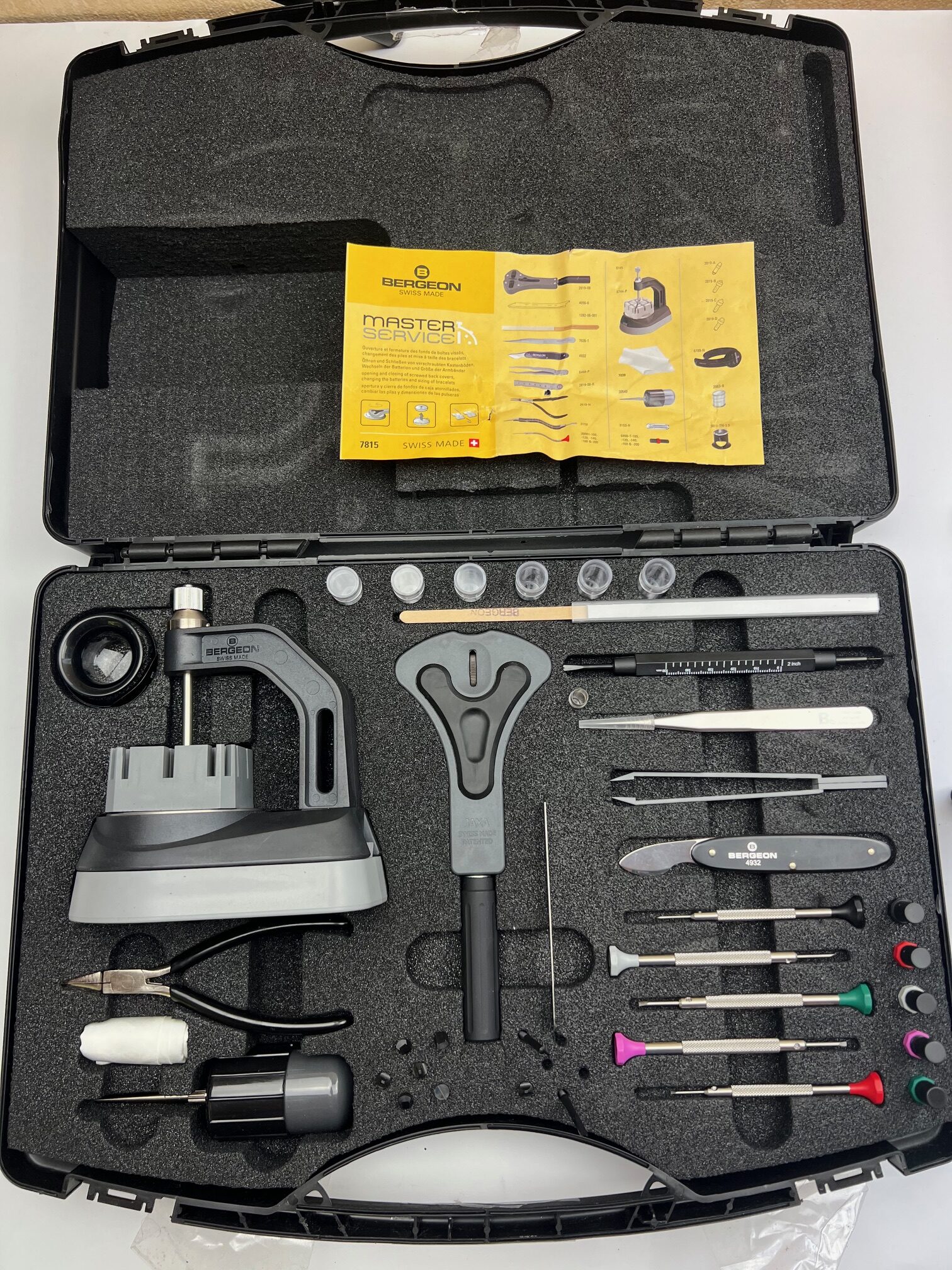 Комплект за ремонт на часовник Bergeon 7815 Master Service, върнат артикул, продаден в състоянието, в което е, вижте снимките - Image 2