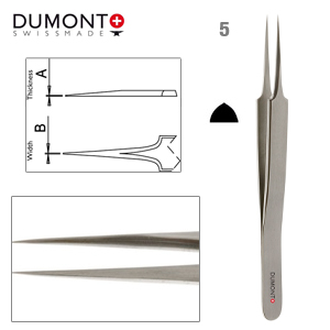 Dumont Тъпове, Стомана, Форма 5, Много Тъпи, 110 мм