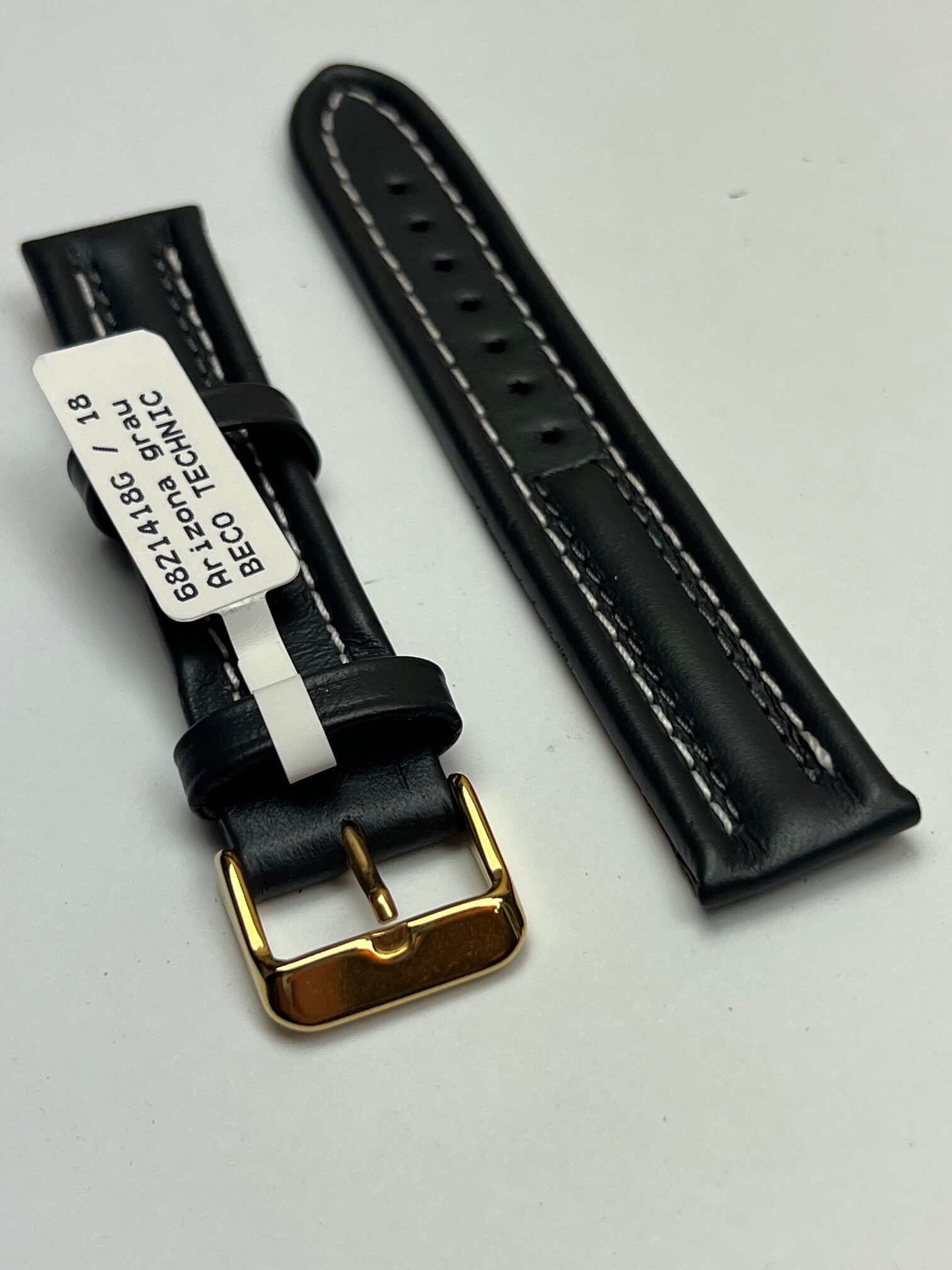 Спортна каишка за часовник Arizona 18 мм, сива, водоустойчива - Image 11